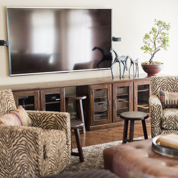 Tribal Inspired Family Room