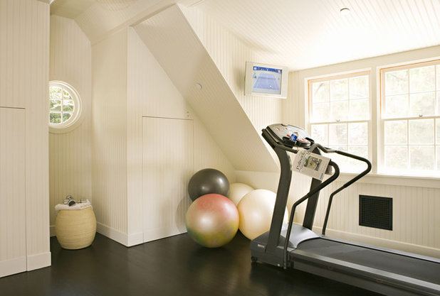 Transitional Home Gym by Tim Barber Architects