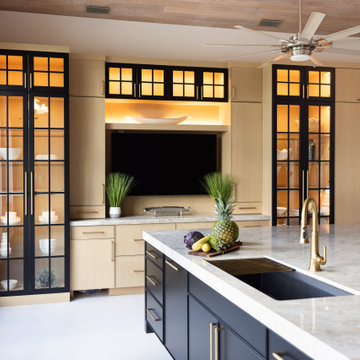 Rift Cut White Oak and Black Golf Village