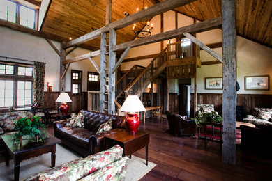 Example of a classic living room design in Atlanta