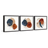 Sapphires and Rubies Triptych, 3-Piece Set, 32x32 Panels