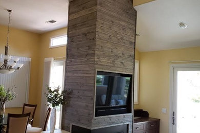 Example of a classic family room design in Las Vegas