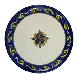 Le Souk Ceramique - Riya Stoneware Round Platter - Serving Dishes And Platters