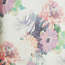 BEARDWOOD &ndash; PINK, PURPLE FLORAL ON FOIL Pattern Number: 2016-102-06 - Wallpaper