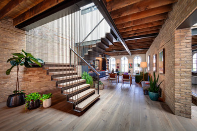 Staircase - industrial staircase idea in Milwaukee