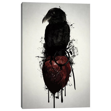 Raven and Heart Grenade by Nicklas Gustafsson 40x26x1.5