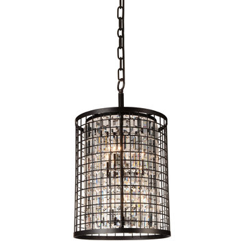 Meghna 6 Light Up Chandelier with Brown finish