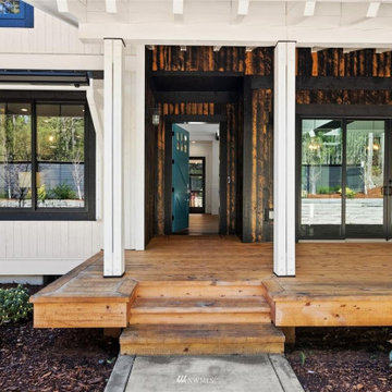 Timbe Entry with Rustic Beams
