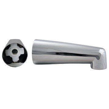 7" Tub Spout for Copper Pipe, Polished Chrome