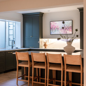 Luxury Basement Remodel with Custom Bar, Wine Display & Wellness Retreat
