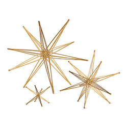 Foldable Star Sculptures - Decorative Accents