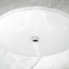 American Imagination 18.125"W Bathroom Undermount Sink, White