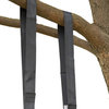 Hanging Black Nylon Straps with Metal Carabiners, Set of 2