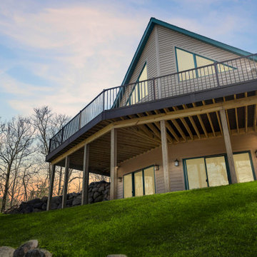 Custom Wrap Around Deck with Dry Space in White Lake, MI