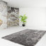 Diamond Shag Rug, Grey White, 160x230 cm