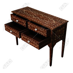 WOOD EN BONE 4 DRAWER CONSOLE TABLE - Furniture