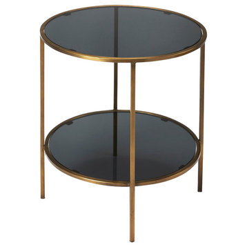Butler Roxanne Iron & Glass End Table