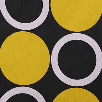Mod Circles Accent Pillow, Mustard, 20"x20"