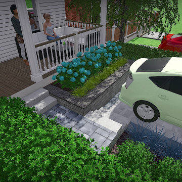 Forest Hill South Front Yard Parking Pad