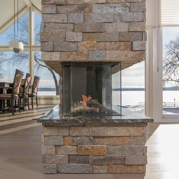 Flare Room Definer – Peninsula Linear Fireplaces