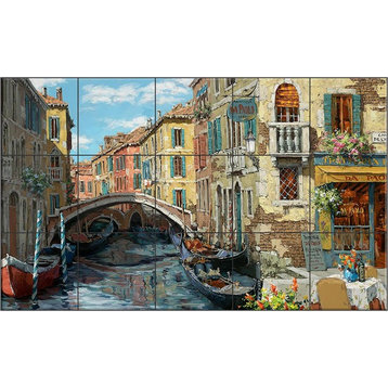 Ceramic Tile Mural, Reflections of Venice, SP, by Sam Park/Soho Editions