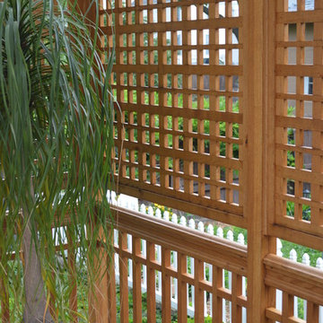 Deck rail and privacy screens