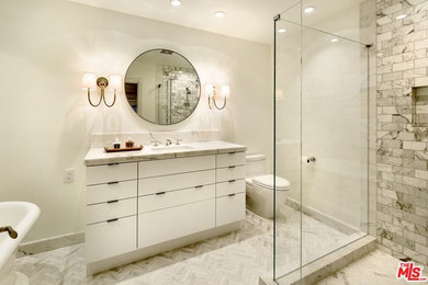 Example of a trendy bathroom design in Orange County