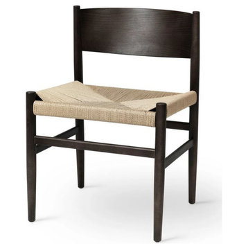 Mater Nestor Danish Modern Dark Brown Side Chair