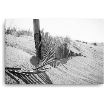 High Key Dunes Coastal Landscape Photo Canvas Wall Art Print, 24" X 36"