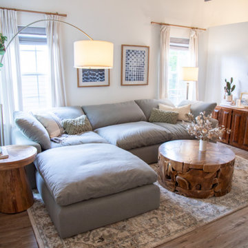 A Calming Living Room with Organic Modern Style