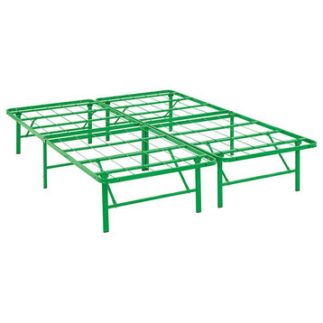 Horizon Full Stainless Steel Bed Frame, Green