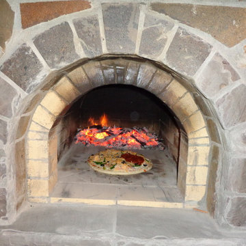 The Hammer Family Wood Fired Pizza Oven and Fireplace Combo in Louisiana