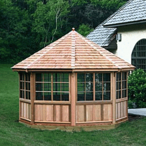 Building an octagonal greenhouse