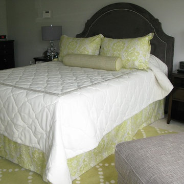 Master Bedroom in gray and green