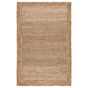 Jaipur Living Aboo Natural Solid Beige Area Rug, 8'x10'