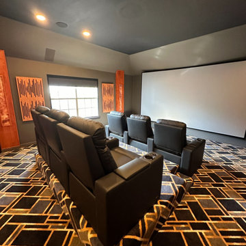 Custom movie theater room