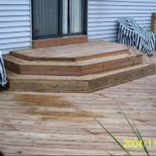 Back entrance steps