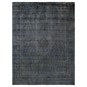 Fine Vibrance, One-of-a-Kind Hand-Knotted Area Rug Gray, 9' 1" x 12' 1"