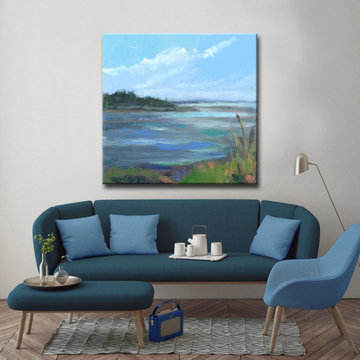 'Coral & Blues' Ready2HangArt Canvas by Dana McMillan