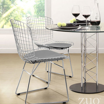 Wire Dining Chair by Zuo Modern