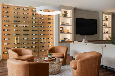 Transitional home design photo in Dallas