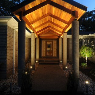 Moderne Häuser mit Backsteinfassade Ideen, Design & Bilder - August