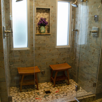 Beautiful Bath Update for Historic Tudor Steam Shower