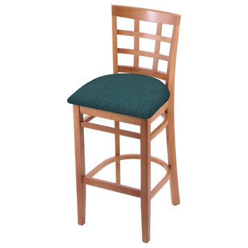 3130 25 Counter Stool with Medium Finish and Graph Tidal Seat