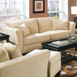 Park Place Contemporary Sofa with Tapered Arms - Coaster Co. - Sofas
