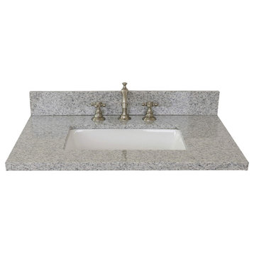 31" Gray Granite Top With Rectangle Sink