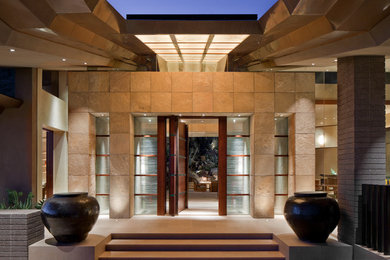 Example of a minimalist exterior home design in Oklahoma City