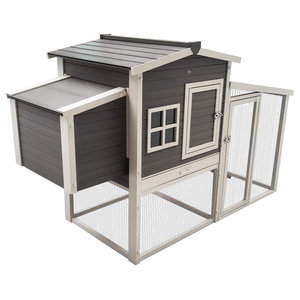 Sbs011yw Wooden Pet Poultry Hutch Coop Cage Yellow White 779