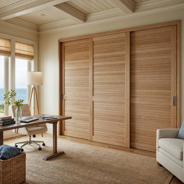 Custom Wood Sliding (By-pass) Closet Doors