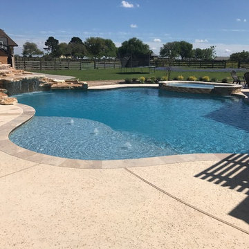 Freeform Pools with Waterfalls